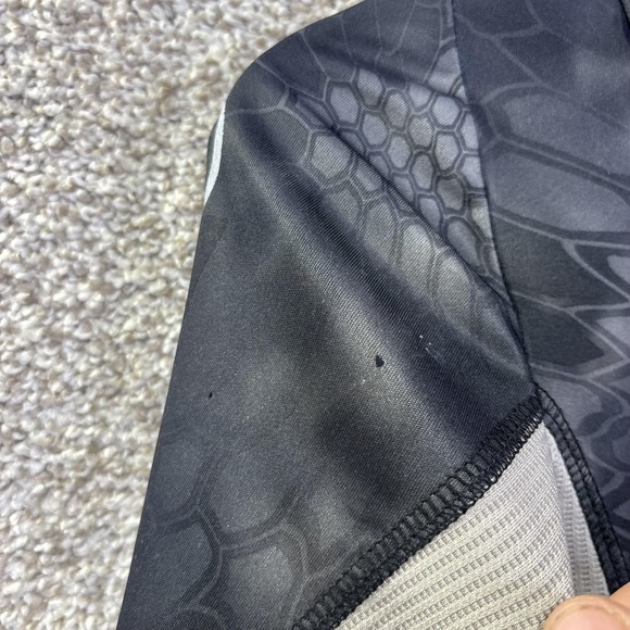 EAG Elite Shirt Kids Small Gray Hooded Camo Long Sleeve Fishing Tee Top - Picture 9 of 10